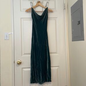 Wilfred velvet slip dress